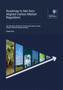 The cover of a report. The title is: "Roadmap to Net Zero Aligned Carbon Market Regulation".