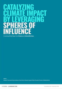 The cover of a report. The title is: "Catalyzing Climate Impacts by Leveraging Spheres of Influence".